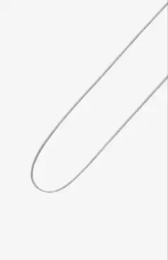LEGAMENS 1mm snake chain necklace SILVER