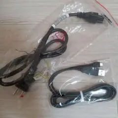 電源ケーブル & USB A to Bケーブル セット