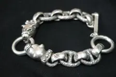 ガボール　ブルドックシルバーブレスレット