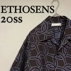 【美品】ETHOSENS 20ss ロープパターンショートスリーブシャツ