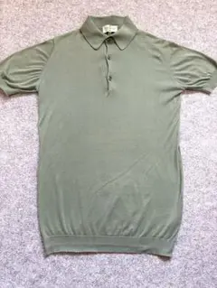JOHN SMEDLEY ジョンスメドレー 30Gコットンニット ポロシャツ