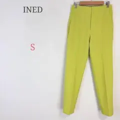 ＊イネド【S】テーパードパンツ センタープレス ウエストゴム カラーパンツ