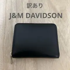 訳あり✨J&M DAVIDSON✨二つ折り財布✨ブラック✨10264N