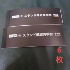 2025 読売ジャイアンツ　巨人　スタンド練習見学会参加券6枚 練習見学プラン | グループチケット - 2025年 読売ジャイアンツ