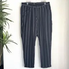 glamb グラム　ネイビー ストライプ　クロップドパンツ　3 良品　メンズ