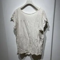 SM2 半袖シャツ クリーム色 バックオープン