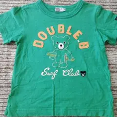 ミキハウス　ダブルB　グリーン　半袖Tシャツ　120㎝