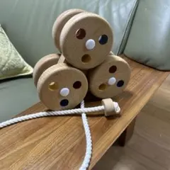【幼児用】木製引っ張りおもちゃ 知育玩具