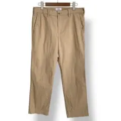 Hanes ヘインズ　チノパン　ワイドパンツ　ノータック　ベージュ　アウトドア