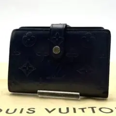 美品✨ルイ ヴィトン ポルトフォイユ ヴィエノワ ヴェルニ マット ブラック
