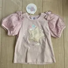新品　futafuta サンリオ　キキララ　ピンク色　半袖　Tシャツ　95cm
