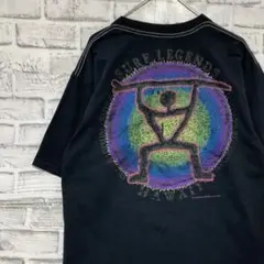 USA製90sヴィンテージTシャツ！シングルステッチ　ブラック半袖古着L721