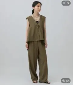 LEPSIM アシメベスト＊イージーパンツ
