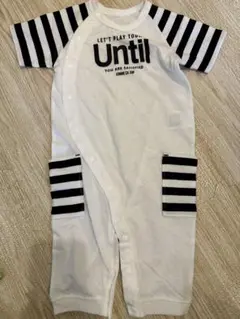 COMME CA ISM ストライプロンパース 50-70