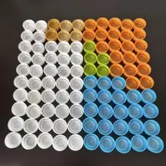 《工作、ハンドメイド用》 ペットボトルキャップ カラーいろいろ 100個セット