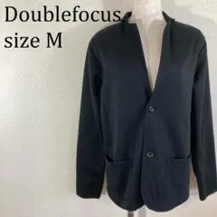 美品 ダブルフォーカス Doublefocus ジャケット 黒 M【117】