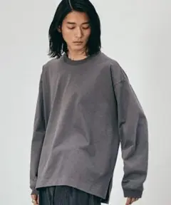 EXTRA FINE COTTON SIDE SLIT BASIC L/S　M
