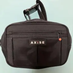 AXiSE ボディバッグ ブラック 約23cm x 16cm x 8cm