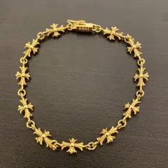 【⭐︎再入荷⭐︎】 22kコーティング　タイニー　チェーンブレスレット　18cm