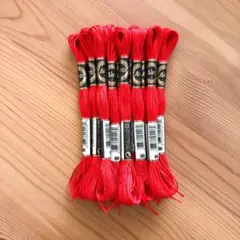 12束 刺繍糸 赤 レッド 25番 666 まとめ売り
