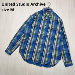 ● United Studio Archive メンズ　チェック　長袖　シャツ