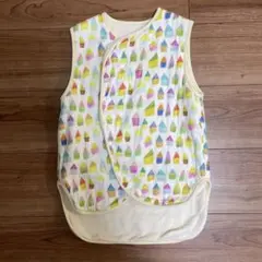 kucca　4重ガーゼ＆オーガニックパイルスリーパー　Sサイズ（0～3歳）