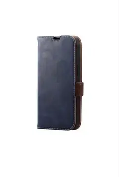 新品 エレコム iPhone 14 / 13 ケース カバー 手帳型 ネイビー