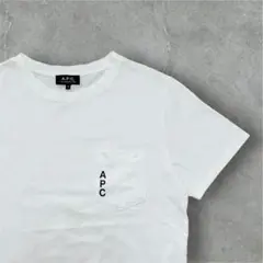 A.P.C. アーペーセー ポケットロゴTシャツ ホワイト Ｍ