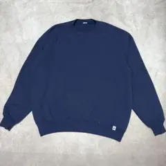 90s ラッセルアスレチック 無地スウェット ネイビー USA製