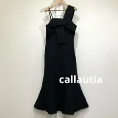新品 未使用 タグ付き callautia ワンショルダー デザイン ワンピース