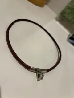 中古 エルメス レザーチョーカー