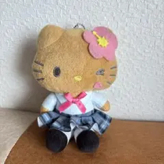 ハローキティ 制服風ぬいぐるみ ストラップ付き