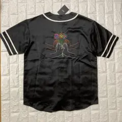【タグ付き】HUF ブラック ベースボールシャツ L