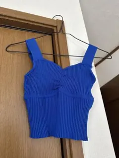 EVRIS ブルー　ノースリーブトップス
