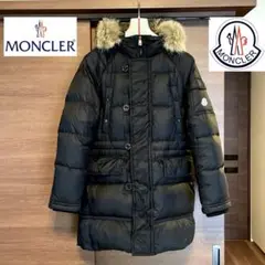 ☆MONCLER モンクレール ブラック ロングダウンジャケット『0』☆