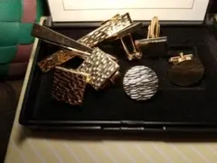 タイピン2品、カフス3品