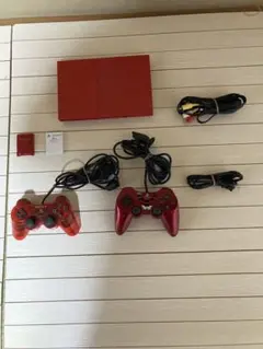 PlayStation2 - 【レア商品】♠️PS2 本体 PS2 90000 シナバーレッド  最上位機種 PS2 SCPH-90000 シナバーレッド 本体一式 赤 プレイステーション