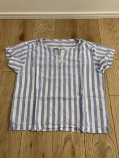 サマンサモスモスラーゴム　Tシャツ ストライプ　100㎝