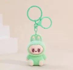 新品未使用】【送料込】ラブブぬいぐるみキーホルダー緑×❶