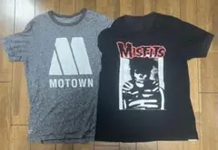UNIQLO Tシャツ2枚セット　MISFITS バンドＴシャツ　M程度