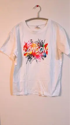 LONDON ENGLAND プリント Tシャツ カラフル ロンドン