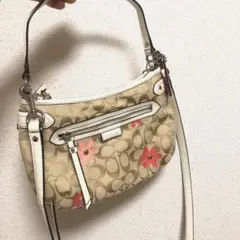 コーチ ショルダーバッグ 花柄