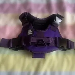 ブラックピットブルハーネス　紫