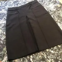 【美品】セオリー-theory-ウール スカート オリーブ カーキー サイズL