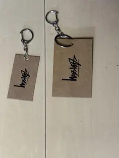 8月のみ値下げ中STUSSY タグキーホルダー