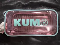 タグ付き KUM クム ペンケース ポーチ 筆箱 クリア