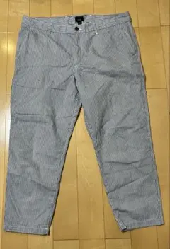値下げ！GAP KHAKIS ギャップ★クロップドパンツ　ストライプ　サイズ38