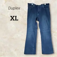 Duplex ブーツカットデニムパンツ 12 インディゴブルー　ポケットボタン