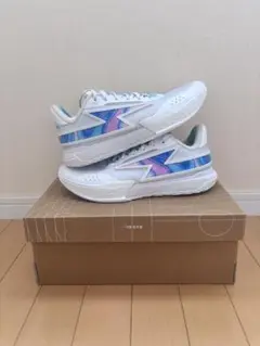 LI-NING バスケットボールシューズ ホワイト/ブルー/パープル