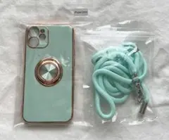 i phone 12miniケース&ストラップ